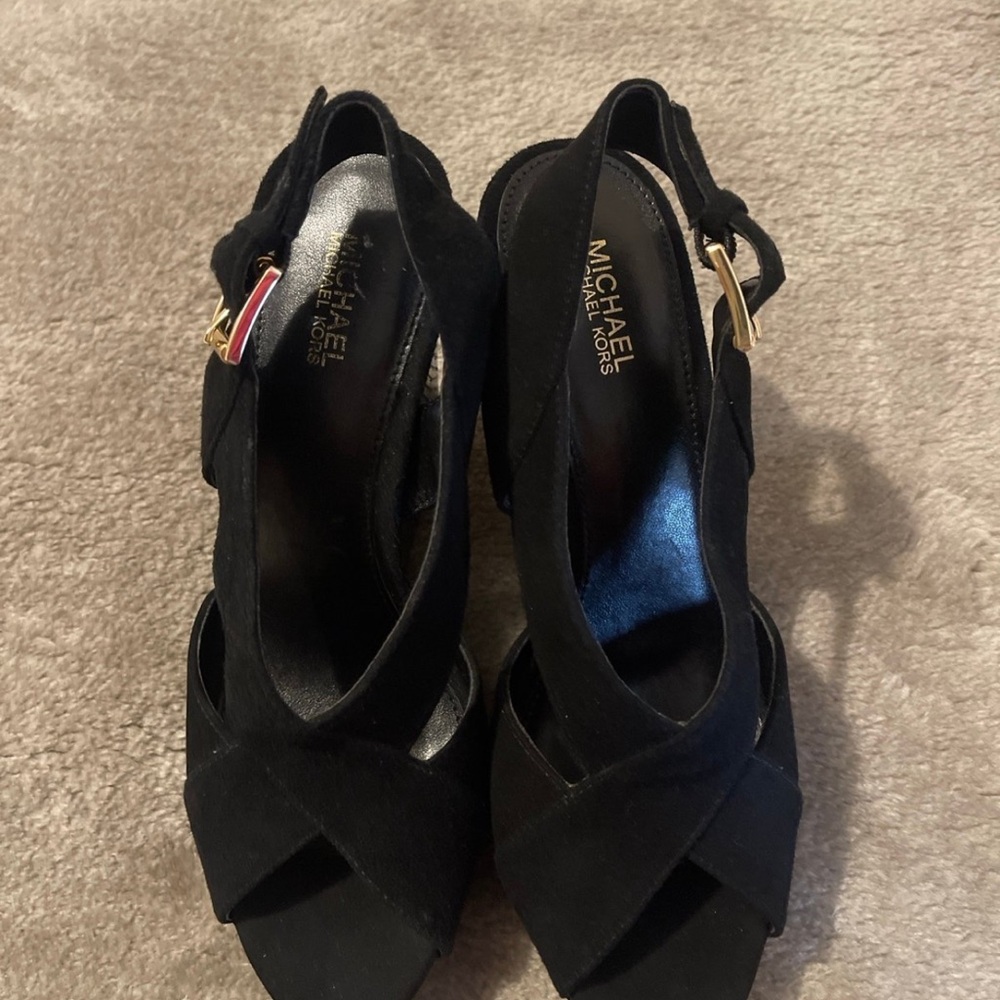 Michael Kors Black Heeled Sandals
